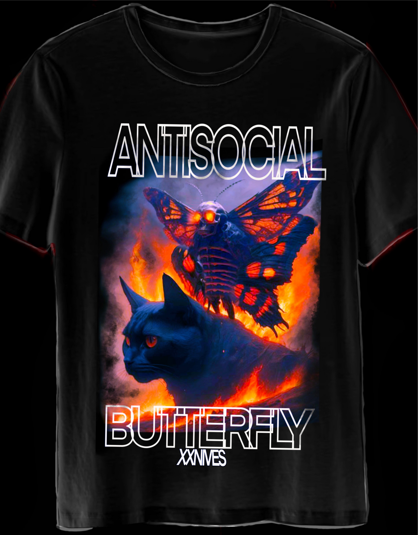 Anti-social Butterfly XxNIVë$ T-shirt