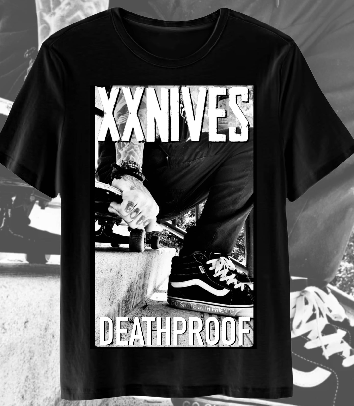 XXNIVES *SKATE WITH FRIENDS* T-SHIRT