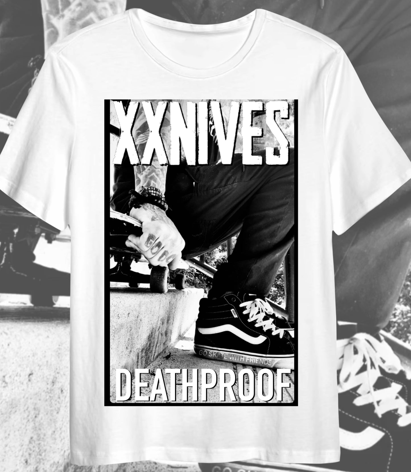 XXNIVES *SKATE WITH FRIENDS* T-SHIRT
