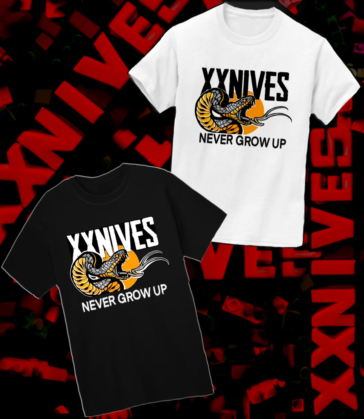 KIDS NEVER GROW UP XXNIVES T-SHIRT