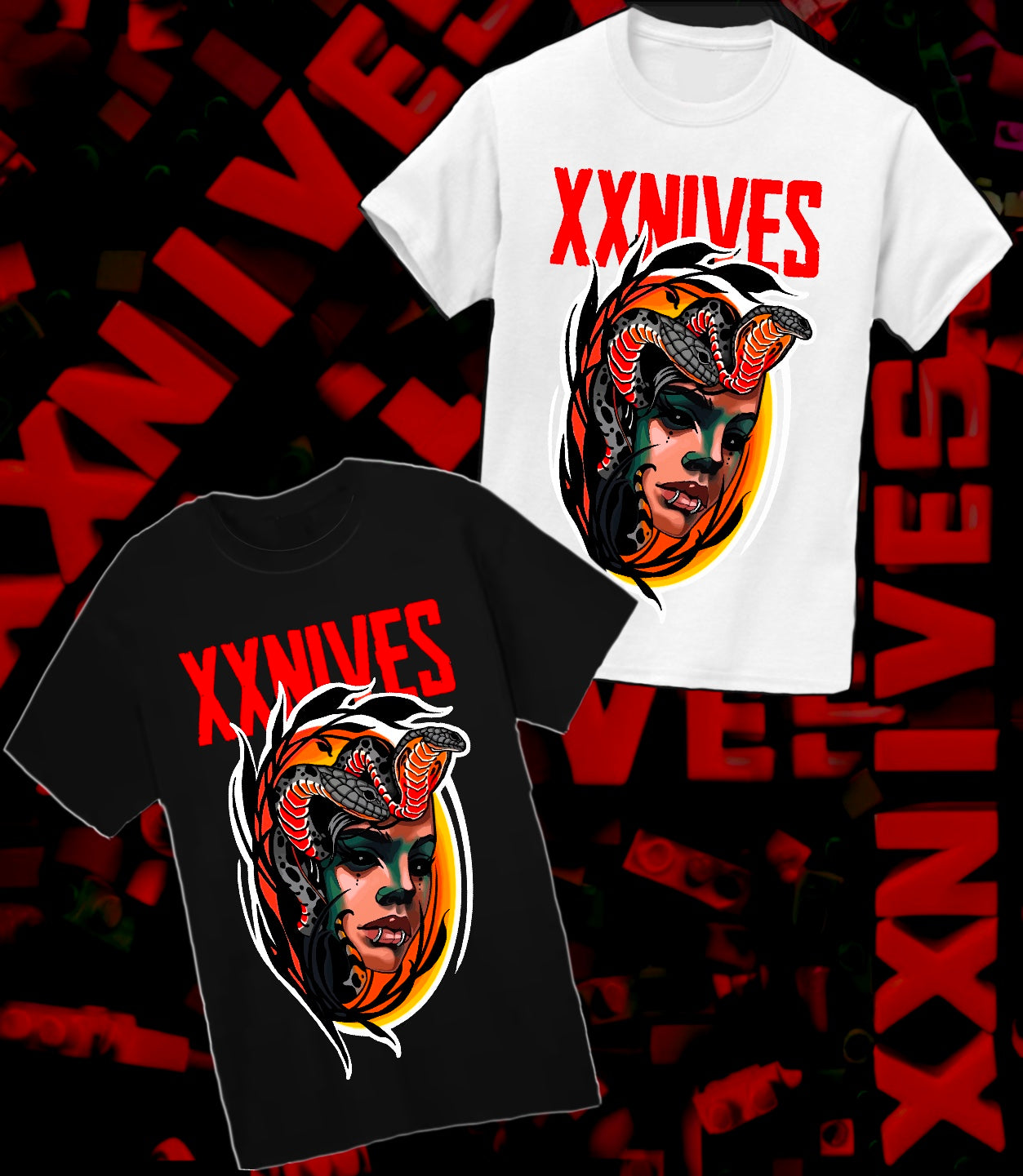 KIDS SNAKE BITES 2 XXNIVES T-SHIRT